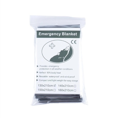 Emergency Blanket 160x210cm PET Film Gold Silver Waterproof Survival