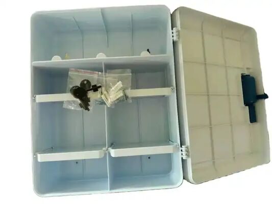 Plastic First Aid Kit Box Cabinet Large Wall Mounted Storage Case With Lock