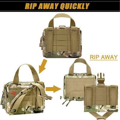 Tactical Medicine Large Capacity IFAK Bag Removable Quick Release Bag Patch Molle First Aid Kit